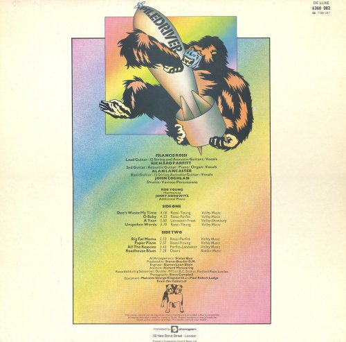 PILEDRIVER Third Issue Single Sleeve with embossed stars Rear