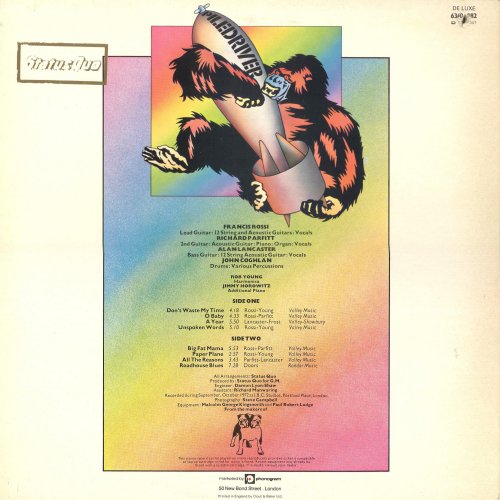 PILEDRIVER Third Issue Single Sleeve with embossed rear cover Rear