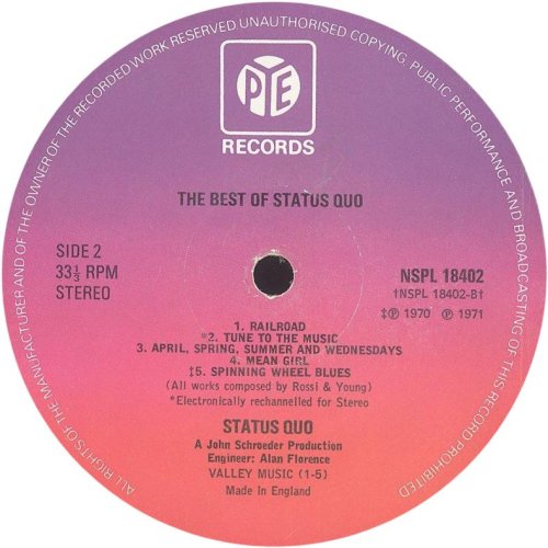 THE BEST OF Reissue - Purple / Red Pye Label v3 Side B
