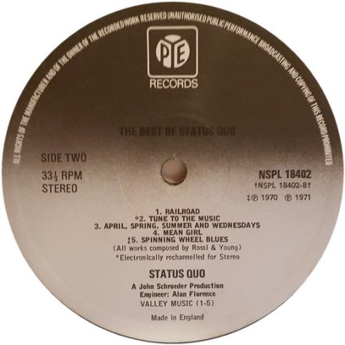 THE BEST OF Reissue - Black / White Pye Label Side B