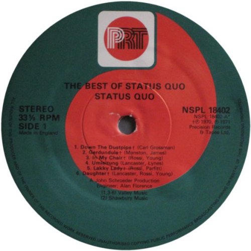 THE BEST OF Reissue - Green / Red PRT Label v1 Side A