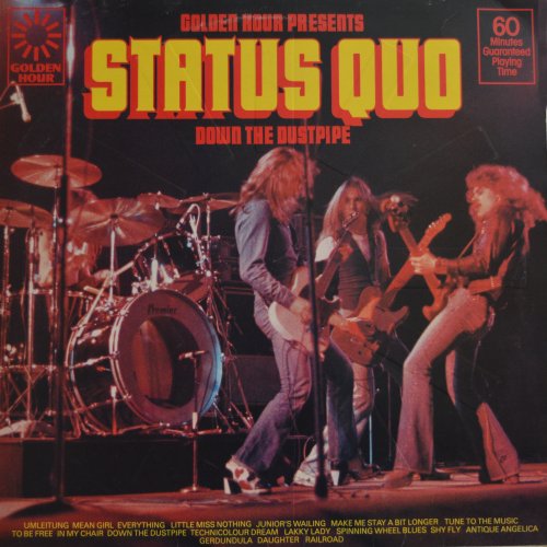 GOLDEN HOUR PRESENTS DOWN THE DUSTPIPE First issue - embossed sleeve Front