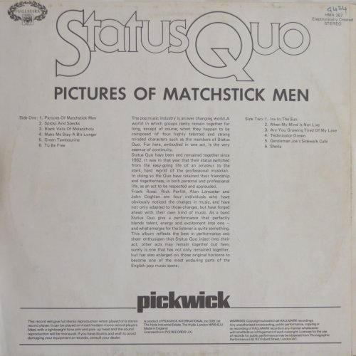 PICTURES OF MATCHSTICK MEN Standard Sleeve v1 Rear