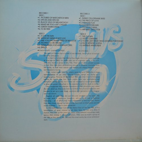 STATUS QUO Standard Gatefold Sleeve Inner