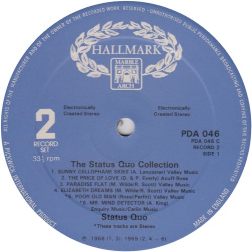 STATUS QUO Disc 2 Side A