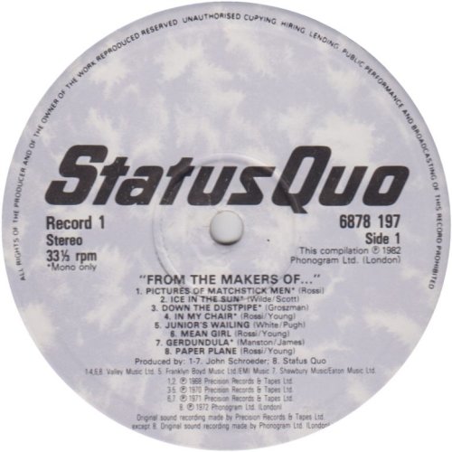 FROM THE MAKERS OF... Disc 1 - White Label Side A