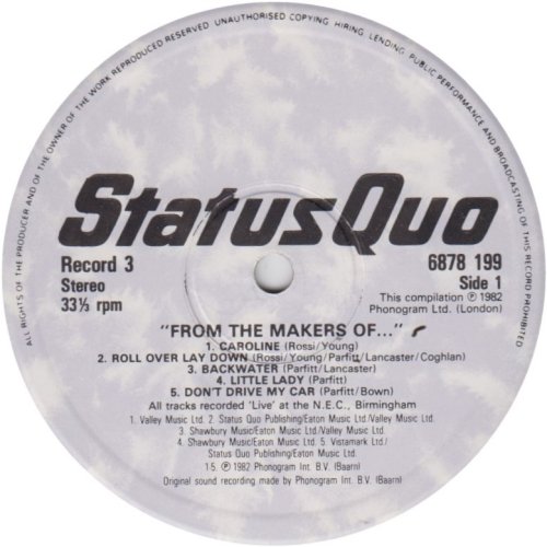 FROM THE MAKERS OF... Disc 3 - White Label Side A