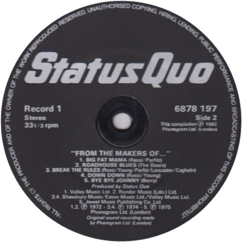 FROM THE MAKERS OF... Disc 1 - Black Label Side B