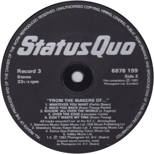 FROM THE MAKERS OF... Disc 3 - Black Label Side B