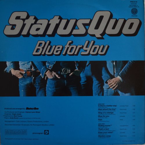 BLUE FOR YOU (REISSUE) Standard Single Sleeve Rear