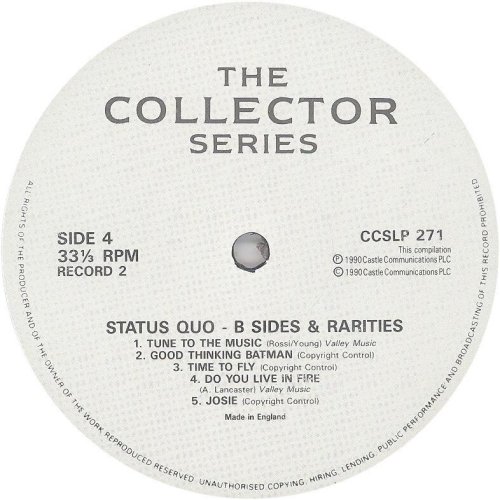 B-SIDES AND RARITIES Disc 2 Side B