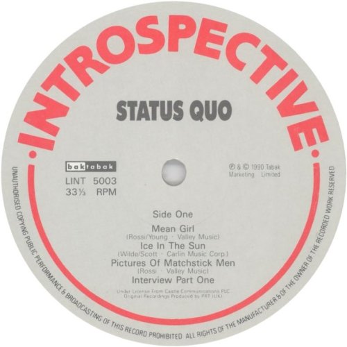 INTROSPECTIVE Standard label Side A