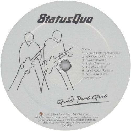 QUID PRO QUO (FROM THE BOX SET) Standard Label Side B