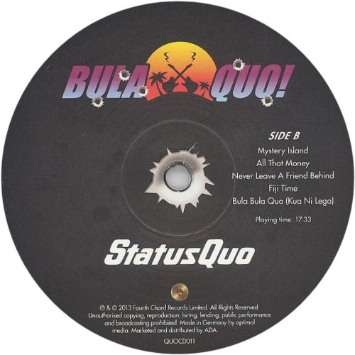 BULA QUO (FROM THE BOX SET) Standard Label Side B