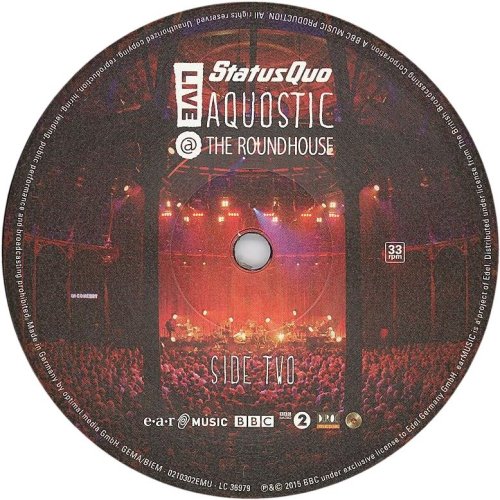 AQUOSTIC: LIVE @ THE ROUNDHOUSE Label: Disc 1 Side B