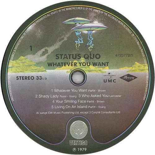 THE VINYL COLLECTION 1972 - 1980 (BOX SET) Label: Whatever You Want Side A