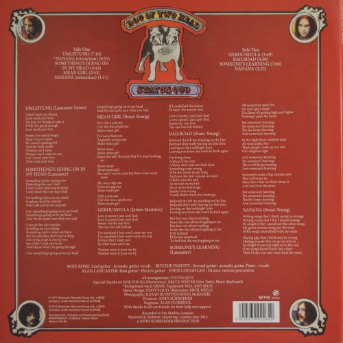 DOG OF TWO HEAD (2015 REISSUE) Standard Gatefold Sleeve Rear