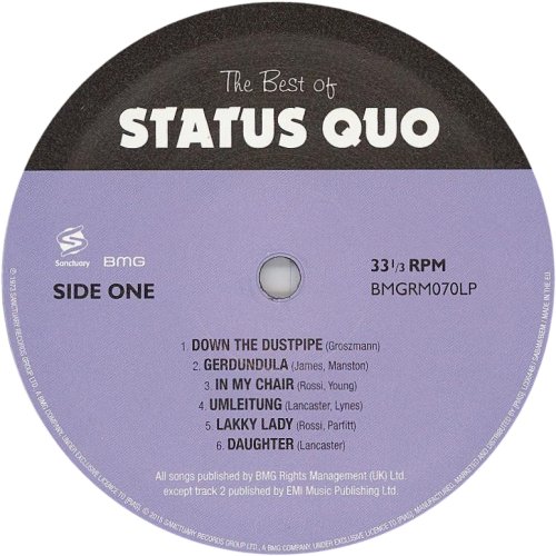 THE BEST OF (2015 REISSUE) Label Side A