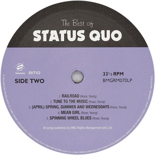 THE BEST OF (2015 REISSUE) Label Side B