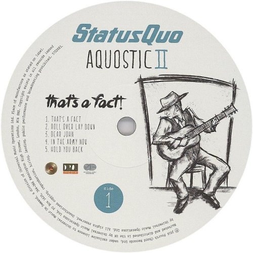 AQUOSTIC II - THAT'S A FACT Label: Disc 1 Side A