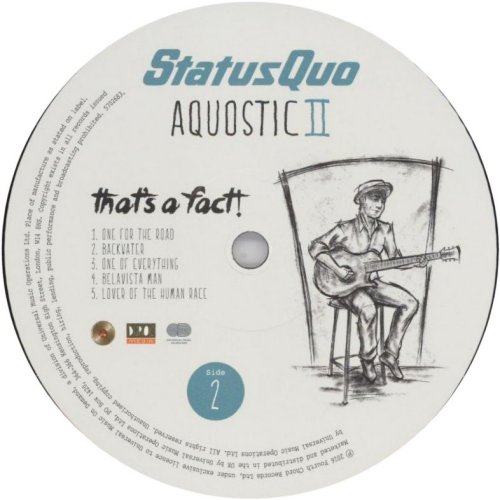 AQUOSTIC II - THAT'S A FACT Label: Disc 1 Side B