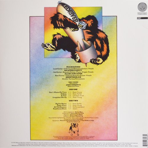 PILEDRIVER (BLUE VINYL REISSUE) Standard Gatefold Sleeve Rear