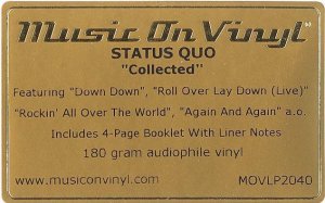 COLLECTED (PURPLE and BLACK VINYL) Sticker for black vinyl version