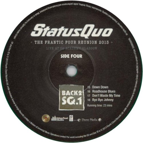 BACK 2 SQ1 - THE FRANTIC FOUR REUNION 2013 (REISSUE) Label: Disc 2 Side B
