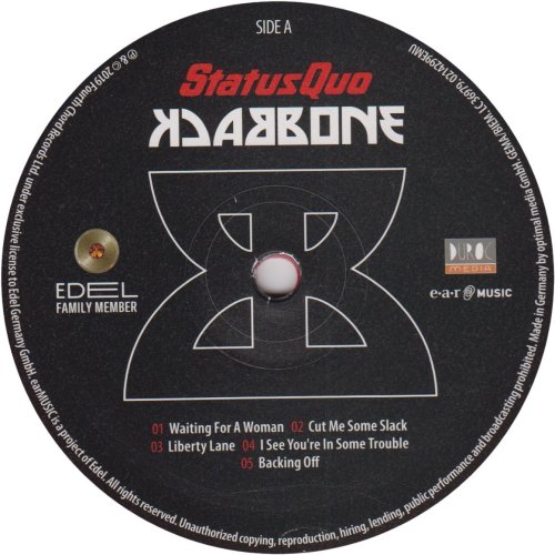 BACKBONE Label: Red Vinyl Side A