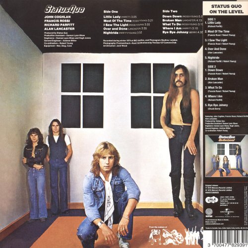 ON THE LEVEL (ORANGE VINYL REISSUE) Gatefold Sleeve Rear