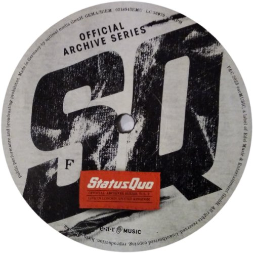 OFFICIAL ARCHIVE SERIES VOL 2: LIVE IN LONDON Label - Disc 3 Side B