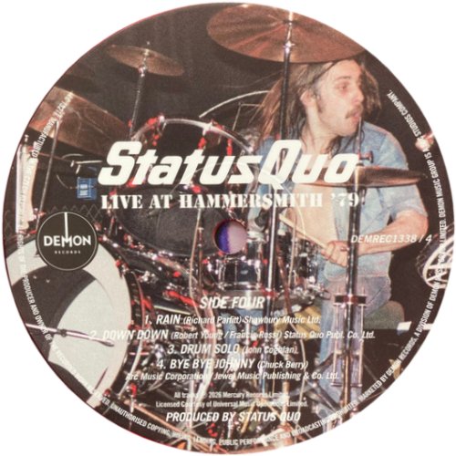 LIVE AT HAMMERSMITH '79 DISC 2 LABEL Side B