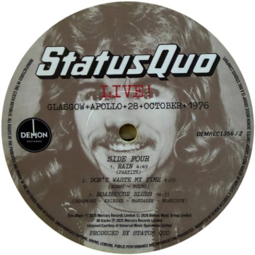 LIVE! GLASGOW+APOLLO+28+OCTOBER+1976 Disc 2 Side B