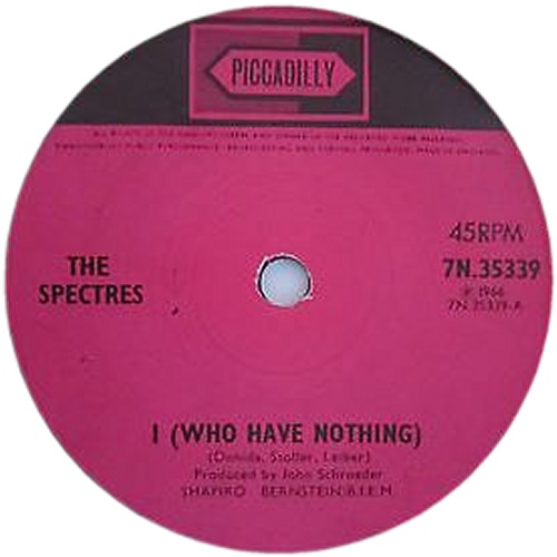 I (WHO HAVE NOTHING) Standard issue 2: Solid centre Label