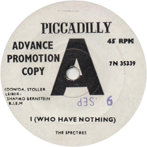 I (WHO HAVE NOTHING) Promo: Solid Centre Side A