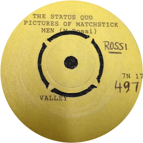 PICTURES OF MATCHSTICK MEN Promo: W/L Promo Label