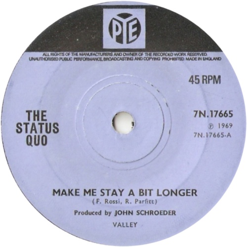 MAKE ME STAY A BIT LONGER Standard issue 2: Solid centre Side A