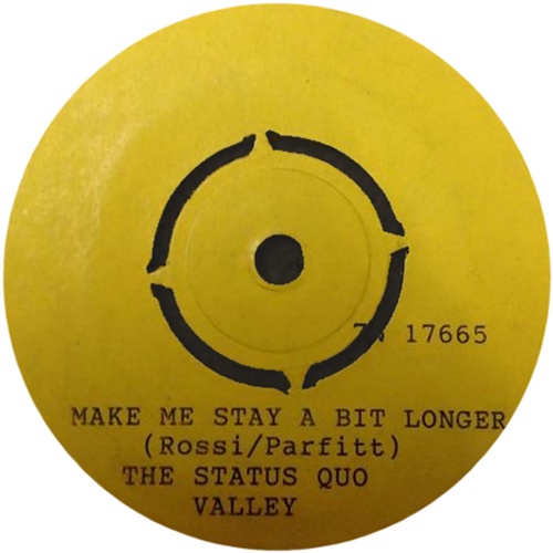 MAKE ME STAY A BIT LONGER Promo: W/L Promo Label