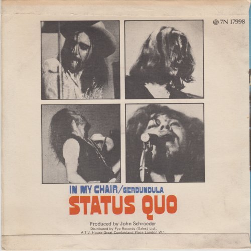 IN MY CHAIR Picture Sleeve (Most copies came in the generic blue Pye bag) Rear