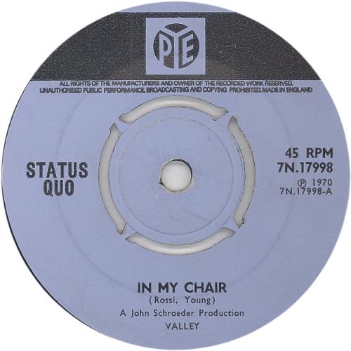 IN MY CHAIR Standard issue 2: Push-out centre Side A