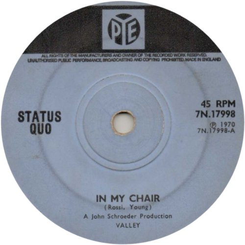 IN MY CHAIR Standard issue 3: Solid centre Side A