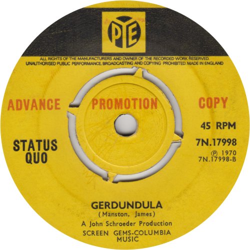 IN MY CHAIR Promo: Push-out centre Side B