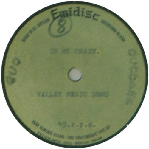 IN MY CHAIR Acetate Label