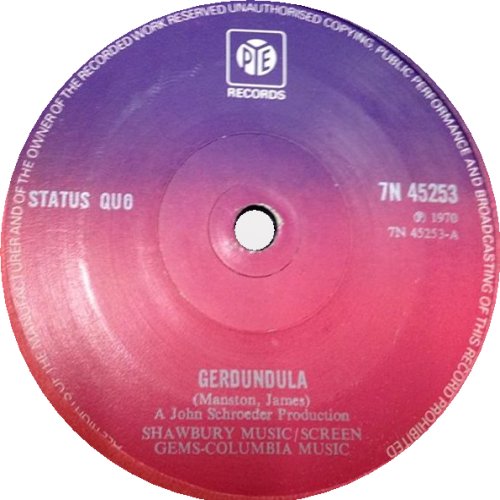GERDUNDULA Solid Centre - Silver type on label Side B