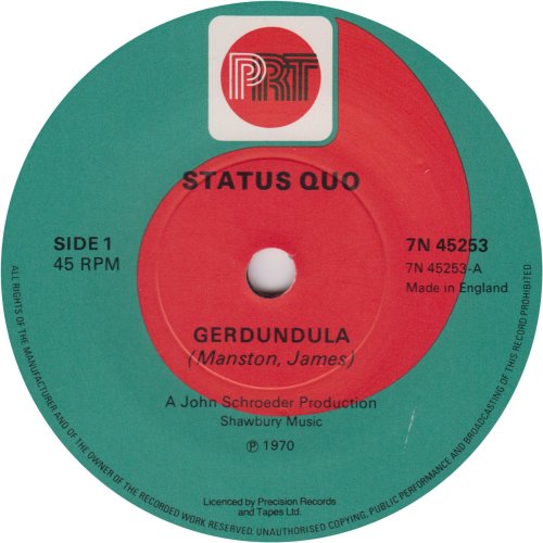GERDUNDULA Reissue - Green / Red Label Side A