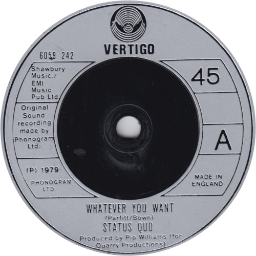 WHATEVER YOU WANT Silver Injection Label v1 Side A