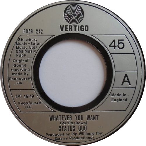WHATEVER YOU WANT Jukebox Version v2 Side A