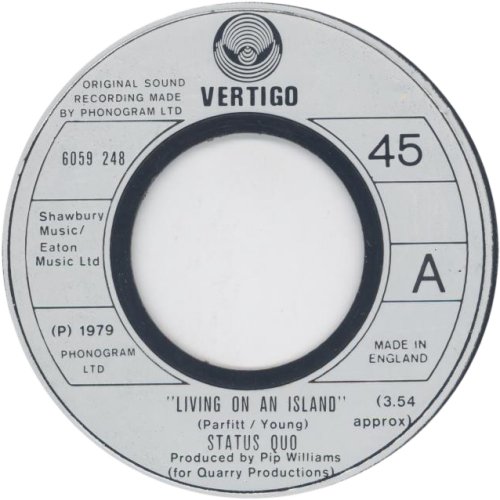 LIVING ON AN ISLAND Jukebox Issue Side A