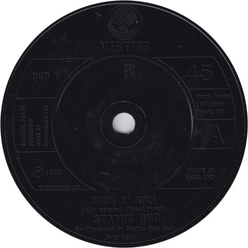 ROCK N' ROLL Injection Label - left black Label