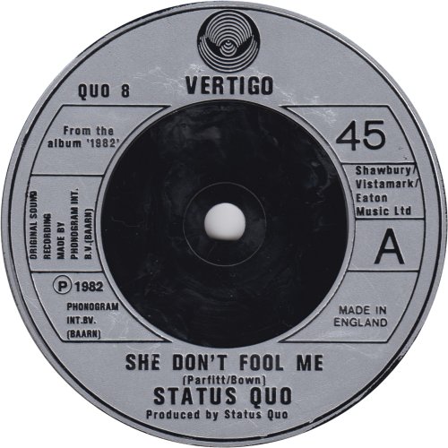 SHE DON'T FOOL ME Silver Injection Label Side A